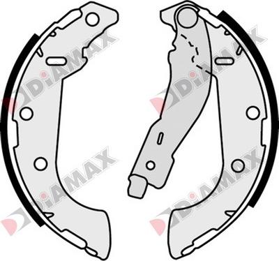 Diamax N01287 - Brake Shoe Set autospares.lv