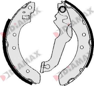 Diamax N01231 - Brake Shoe Set autospares.lv