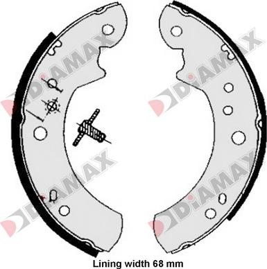 Diamax N01237 - Brake Shoe Set autospares.lv