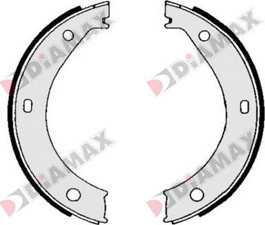 Diamax N01224 - Brake Shoe Set, parking brake autospares.lv