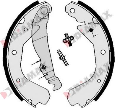 Diamax N01221 - Brake Shoe Set autospares.lv