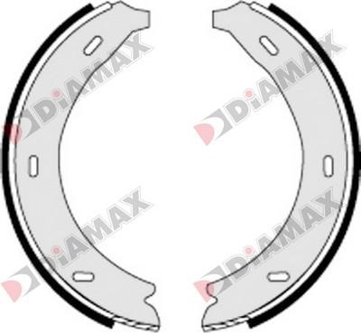 Diamax N01279 - Brake Shoe Set, parking brake autospares.lv