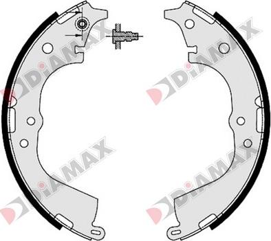 Diamax N01274 - Brake Shoe Set autospares.lv