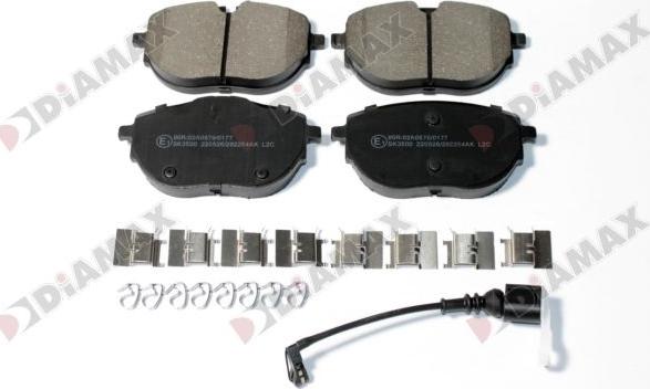 Diamax N10011AK - Brake Pad Set, disc brake autospares.lv