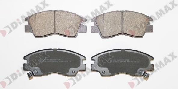 Diamax N10034 - Brake Pad Set, disc brake autospares.lv