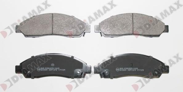 Diamax N10036 - Brake Pad Set, disc brake autospares.lv