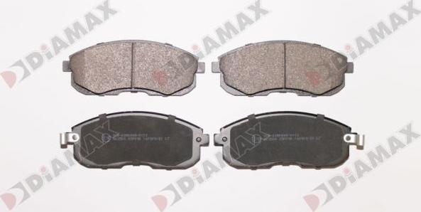 Diamax N10028 - Brake Pad Set, disc brake autospares.lv