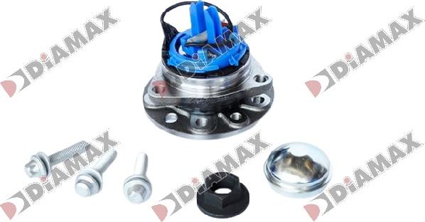 Diamax R3065 - Wheel hub, bearing Kit autospares.lv