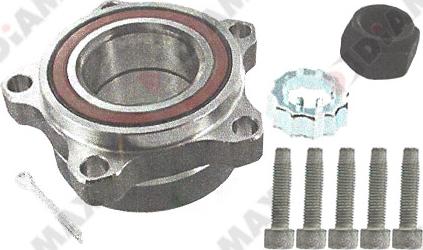 Diamax R3036 - Wheel hub, bearing Kit autospares.lv