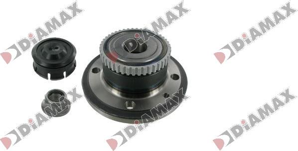 Diamax R3118 - Wheel hub, bearing Kit autospares.lv