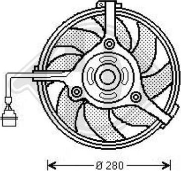 Diederichs 1025001 - Fan, radiator autospares.lv