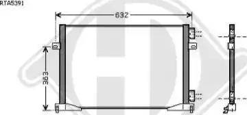 Diederichs 8449503 - Condenser, air conditioning autospares.lv