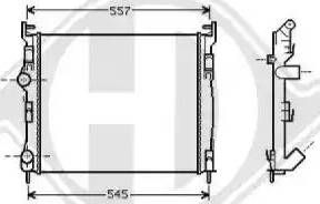 Diederichs 8441307 - Radiator, engine cooling autospares.lv