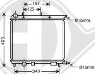 Diederichs 8400505 - Radiator, engine cooling autospares.lv