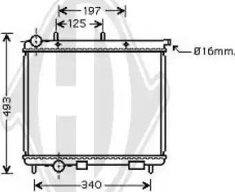 Diederichs 8400005 - Radiator, engine cooling autospares.lv