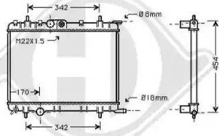 Diederichs 8407101 - Radiator, engine cooling autospares.lv