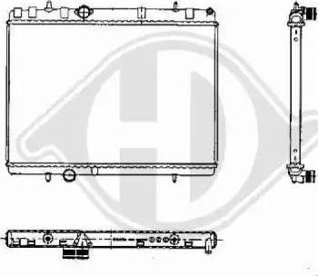 Diederichs 8424304 - Radiator, engine cooling autospares.lv