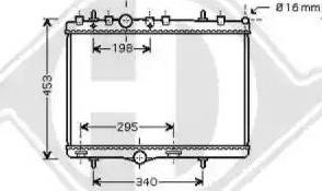 Diederichs 8424302 - Radiator, engine cooling autospares.lv