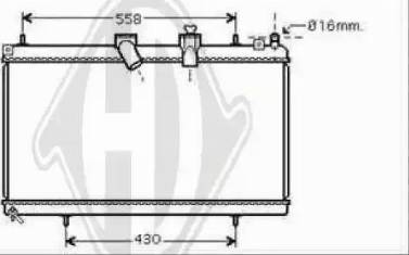 Diederichs 8424310 - Radiator, engine cooling autospares.lv