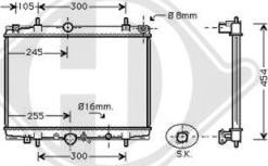 Diederichs 8424205 - Radiator, engine cooling autospares.lv