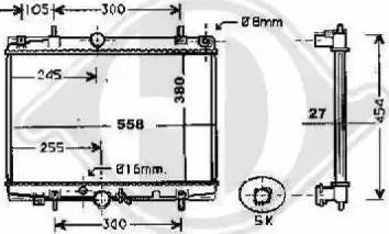 Diederichs 8424207 - Radiator, engine cooling autospares.lv