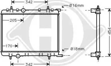 Diederichs 8420002 - Radiator, engine cooling autospares.lv