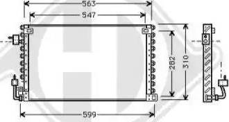 Diederichs 8421010 - Condenser, air conditioning autospares.lv