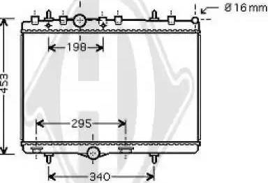 Diederichs 8422604 - Radiator, engine cooling autospares.lv