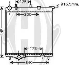 Diederichs 8422603 - Radiator, engine cooling autospares.lv