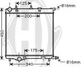 Diederichs 8422602 - Radiator, engine cooling autospares.lv