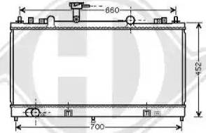 Diederichs 8562504 - Radiator, engine cooling autospares.lv