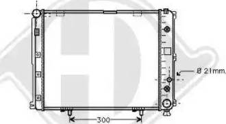 Diederichs 8504774 - Radiator, engine cooling autospares.lv