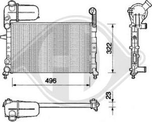 Diederichs 8505961 - Radiator, engine cooling autospares.lv