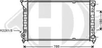 Diederichs 8500855 - Radiator, engine cooling autospares.lv