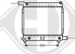 Diederichs 8500319 - Radiator, engine cooling autospares.lv