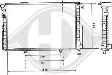 Diederichs 8500285 - Radiator, engine cooling autospares.lv