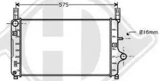 Diederichs 8501101 - Radiator, engine cooling autospares.lv