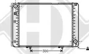 Diederichs 8501135 - Radiator, engine cooling autospares.lv