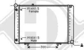 Diederichs 8501267 - Radiator, engine cooling autospares.lv