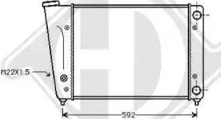 Diederichs 8501721 - Radiator, engine cooling autospares.lv