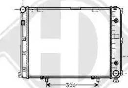 Diederichs 8502034 - Radiator, engine cooling autospares.lv