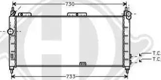 Diederichs 8507116 - Radiator, engine cooling autospares.lv