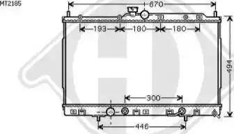 Diederichs 8584604 - Radiator, engine cooling autospares.lv