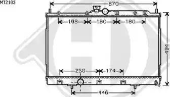 Diederichs 8584601 - Radiator, engine cooling autospares.lv