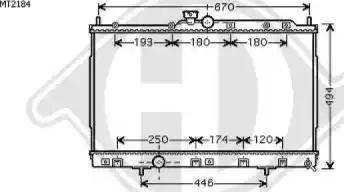 Diederichs 8584603 - Radiator, engine cooling autospares.lv