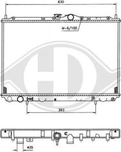 Diederichs 8586006 - Radiator, engine cooling autospares.lv