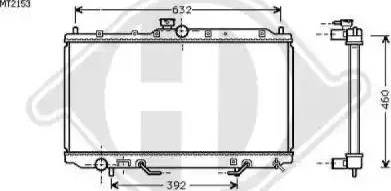 Diederichs 8586007 - Radiator, engine cooling autospares.lv