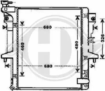 Diederichs 8588106 - Radiator, engine cooling autospares.lv