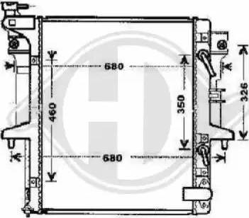 Diederichs 8588108 - Radiator, engine cooling autospares.lv