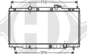 Diederichs 8528105 - Radiator, engine cooling autospares.lv